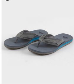 Quiksilver Men's Surge Squish Sandals Blue/Grey Flip-Flops Size 13 Comfortable & Durable
