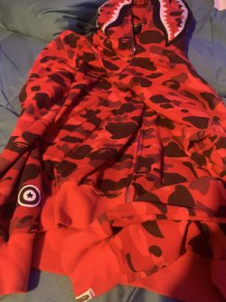 Red Bape Zip Up