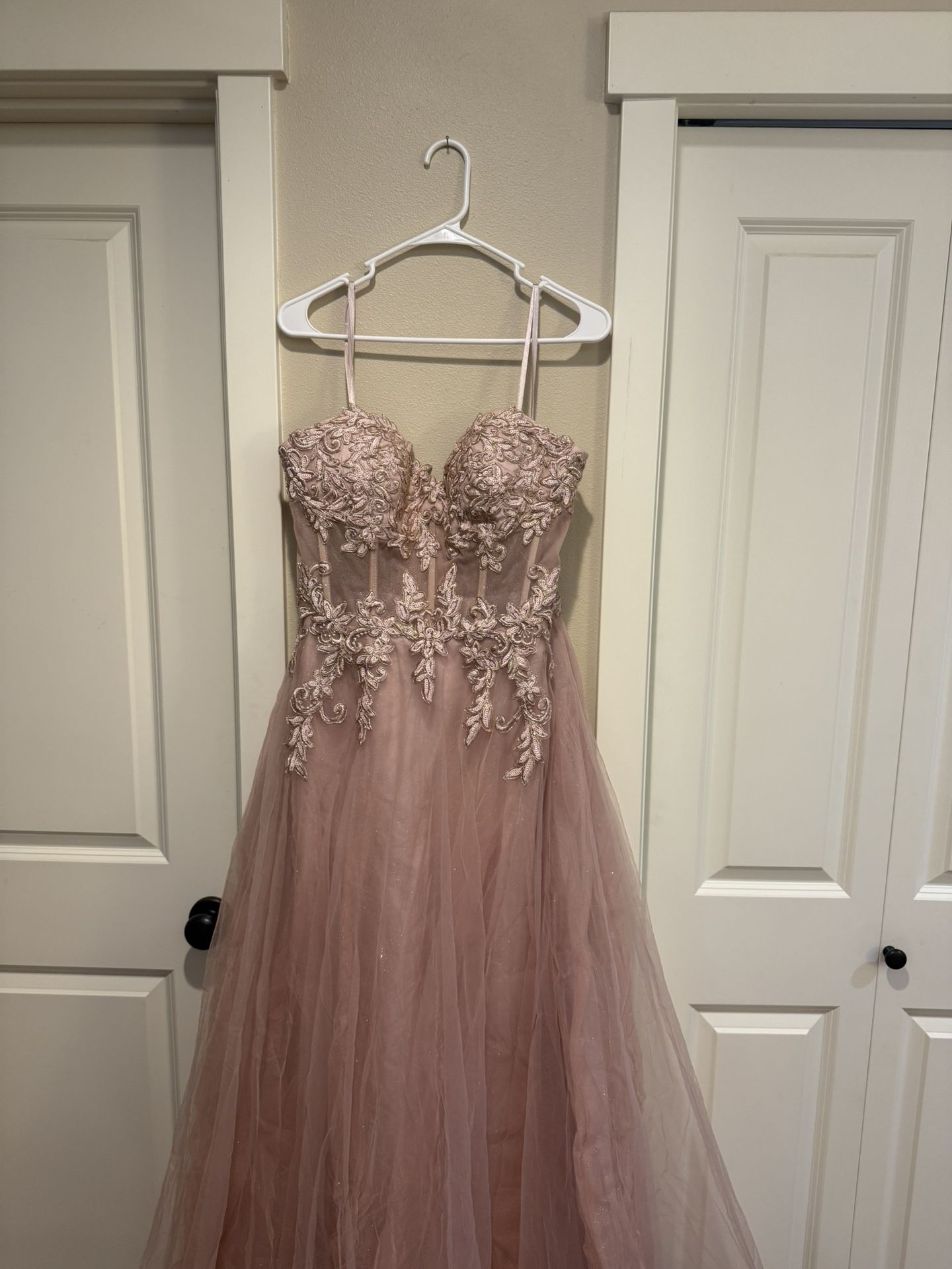 Rose Gold Prom Dress