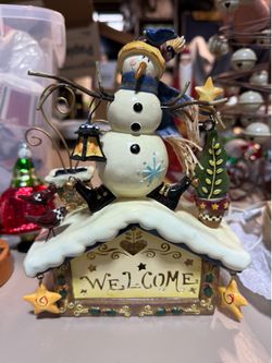 ❄️⛄🎅✨🎄 Light-Up Snowman Welcome Decoration! 🔆⛄🎅🎄✨❄️