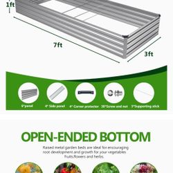 Galvanized Raised Garden Bed - NEW