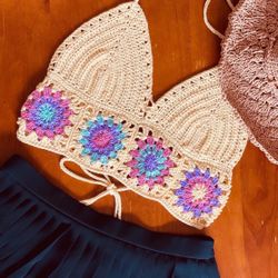 Boho Crochet Bralette
