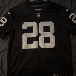 Josh Jacobs Raiders Stitched Jersey Large 