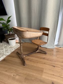 Vintage student desk