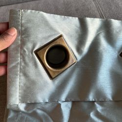 84” (2) Set Of 2 Teal Curtains 