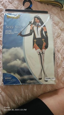 Sexy Nun Xl women costume