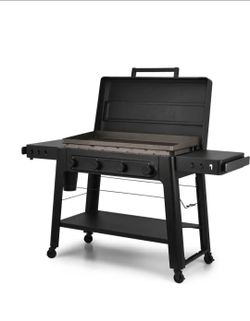 New in box Traeger Irontop 4-Burner Griddle 36 in. Propane Flat Top Grill in Black.