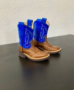 Toddler Western Leather Cowboy Boots ( size 6 )