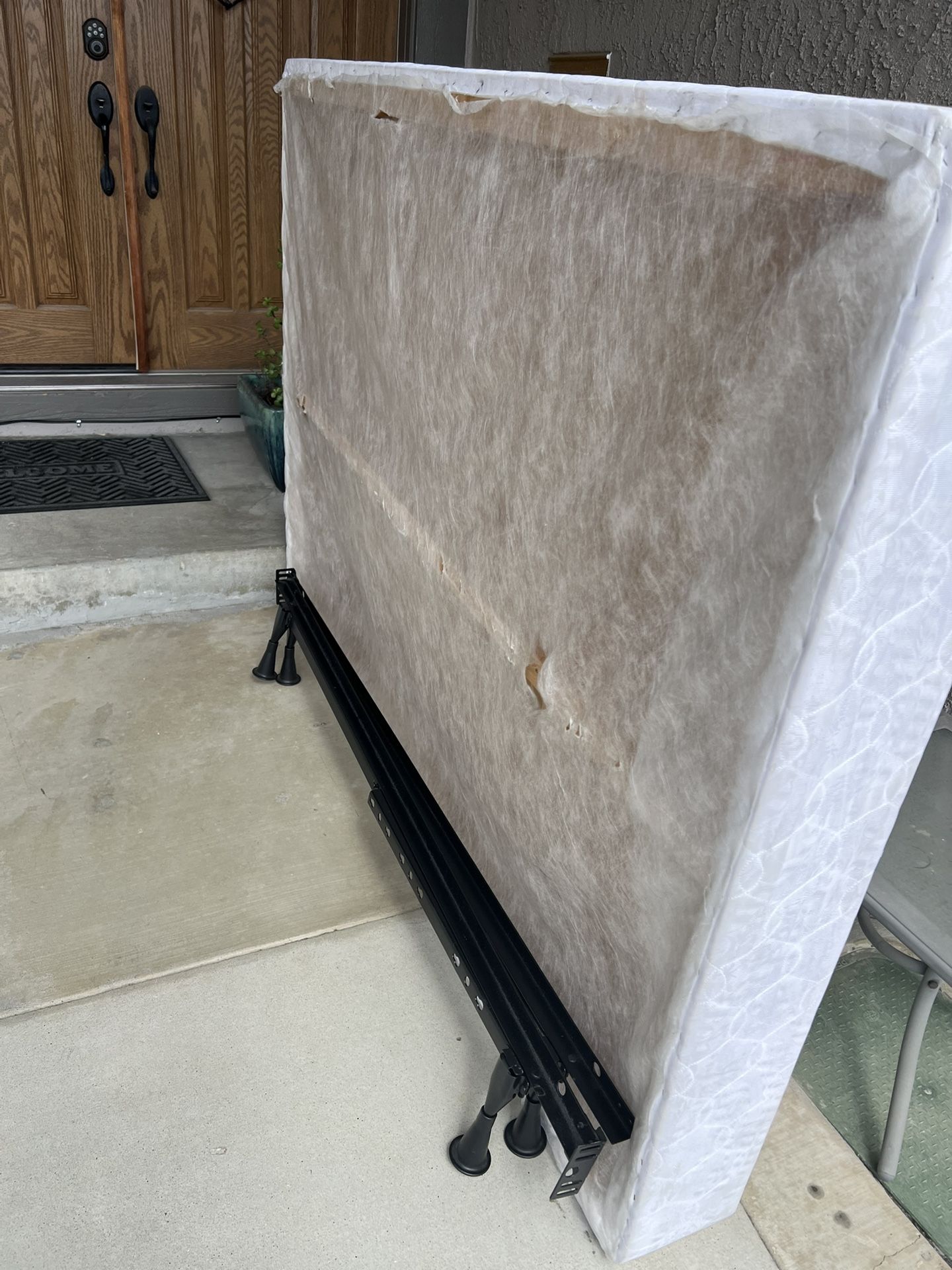 FREE Full Size Box Spring And Metal Frame