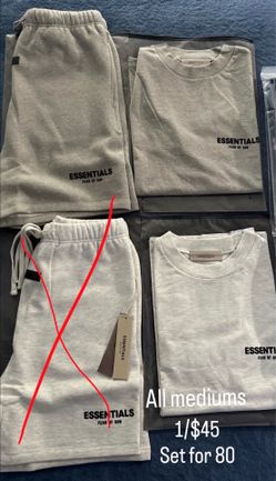 Essentials shorts and shirts