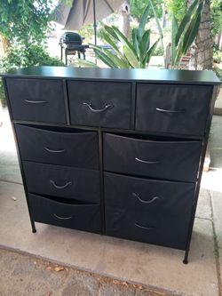 9 Drawer Fabric Dresser