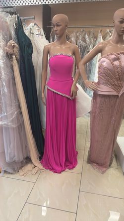 Hot pink dress