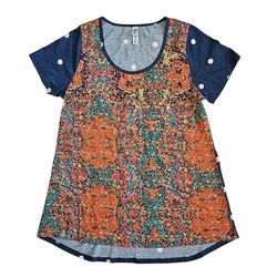LULAROE Perfect T Floral Top MEDIUM 