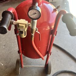 30lb Sandblast Cabinet & 40 Lb Media Blaster