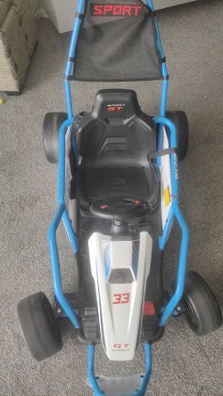 24V electric go kart for kids blue EXCELLENT CONDITION