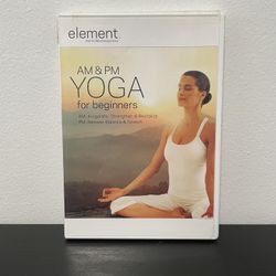 Element AM & PM Yoga For Beginners DVD Fitness Exercise Elena Brower 2008