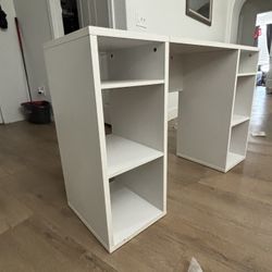 White Gaming Or Storage Desk/table