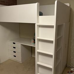 IKEA Smastad loft bed with desk