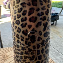Cute Cheetah Print Makeup Brush Holder