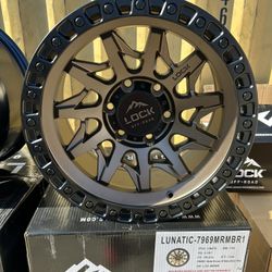 LOCK OFF-ROAD LUNATIC-7969 6x139.7 SIZE 17x9 ET:+1mm MATTE BRONZE W MATTE BLACK RING