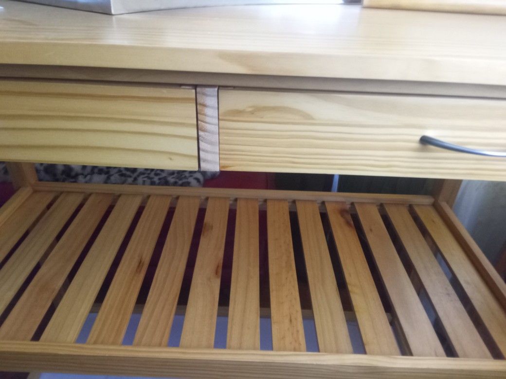 Kitchen Table (2 ) Drawers /Storage Rack