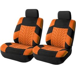 2PCS Car Seat Covers for Front Seats, Breathable Waterproof Polyester Split Automotive Cushion Cover, Vehicle Seat Protectors Driver Interior Accessor