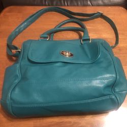 Merona Crossbody Green Faux Leather Purse