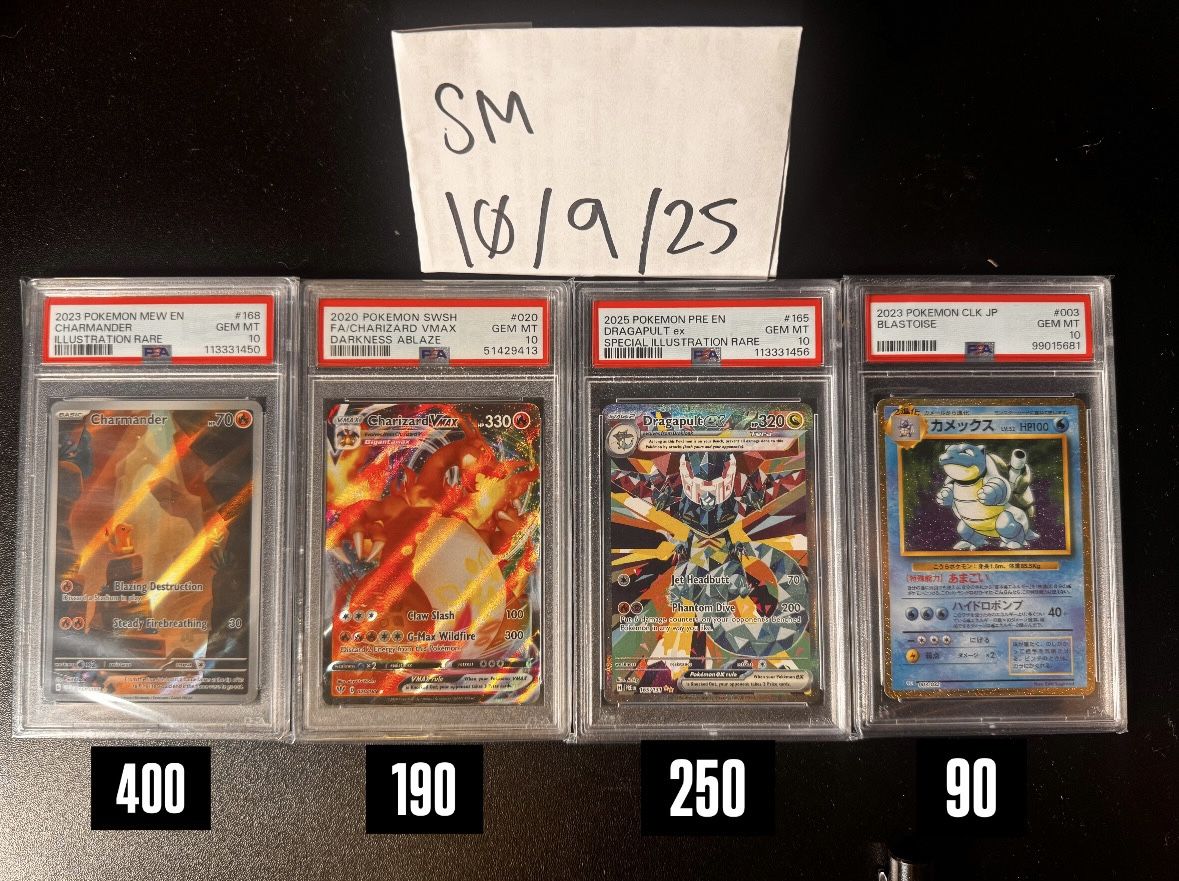 Pokémon PSA 10 Slabs