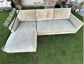 L-shaped microfiber sofa (Color: Turquoise living space living space