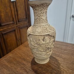 Chinese resin carved vase