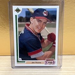 HOF Jim Thome Rookie Baseball Card (1991 Upper Deck) 🔥🔥 Sharp Card!!