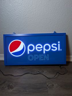 Pepsi Cola Blinking Light Up Sign No Cord