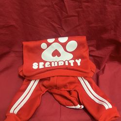 Dog Hoodie Security Outfit, Large