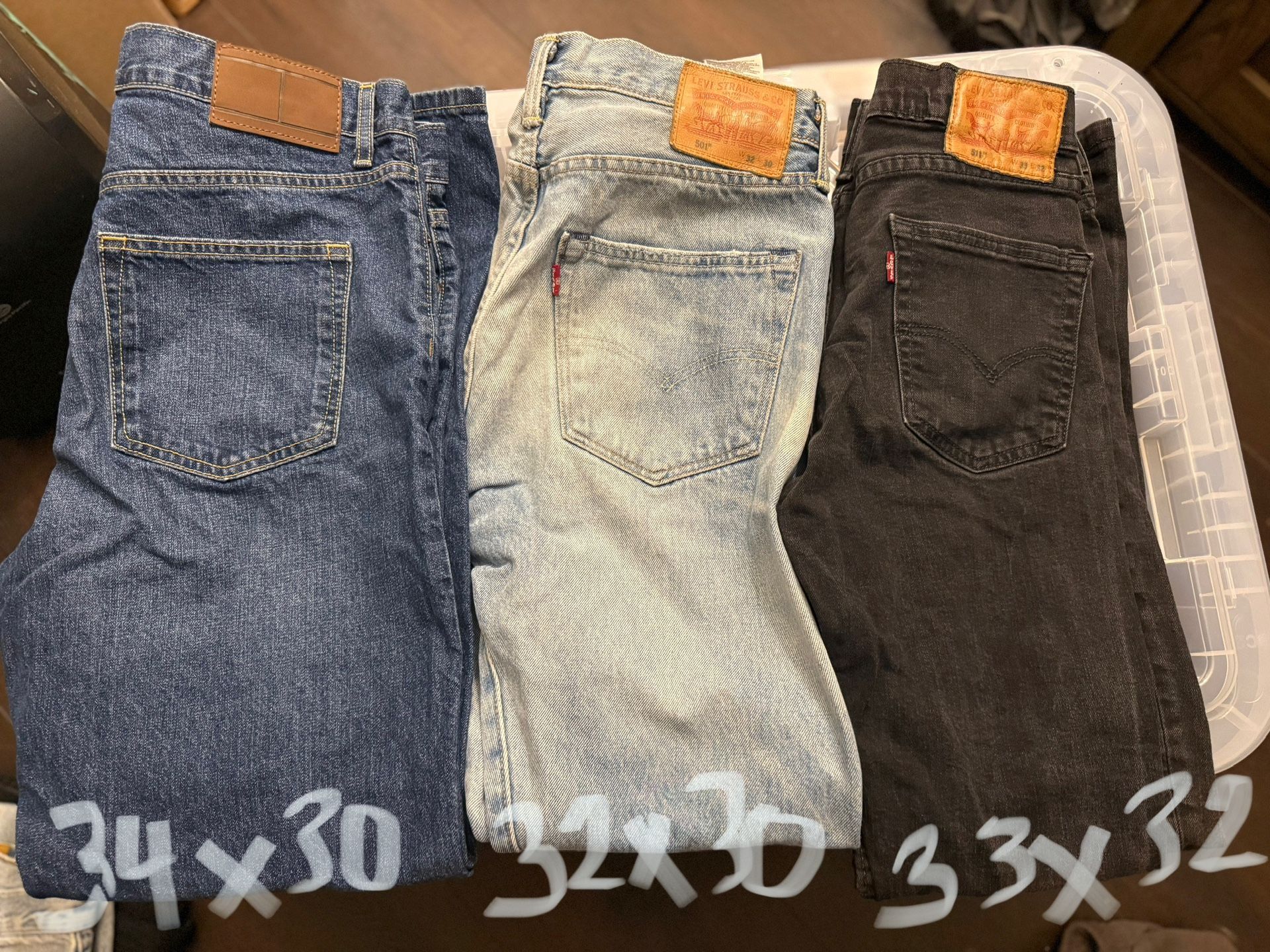 Men’s Jeans Size 30, 32,33, 34($5 Each)