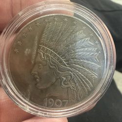 Indian Head No Motto $10 Coin