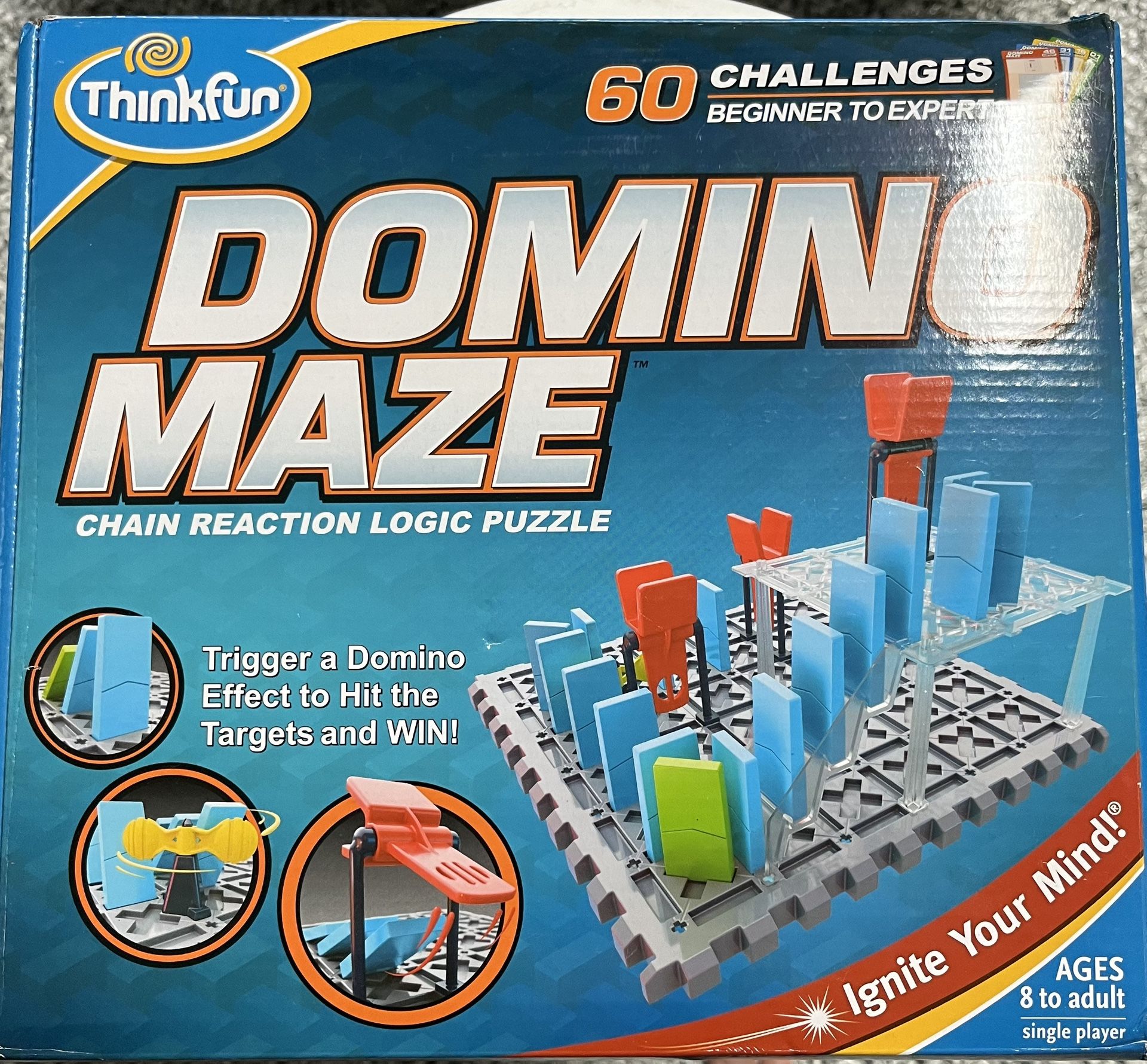 ThinkFun Domino Maze STEM Toy and Logic Game for Boys and Girls Age 8 and Up - Combines the Fun of Dominos With the Challenge of a Puzzle Trusted by F