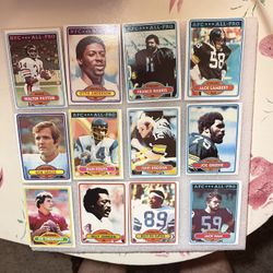 Vintage NFL 400+ card Lot\ partial 1980 topps(330) Walter Payton,Bradshaw ,Gene Upshaw