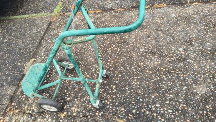 Harper welder take dolly with kick out leg