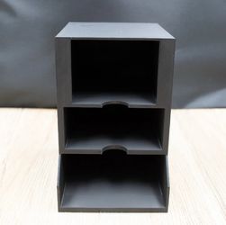 TCG Toploader and sleeve storage compartment tower