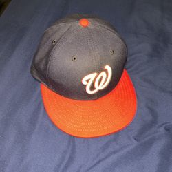 Navy and red Washington hat