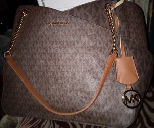 MICHALE KORS "ZADIE" CARRIE ALL TOTE BAG