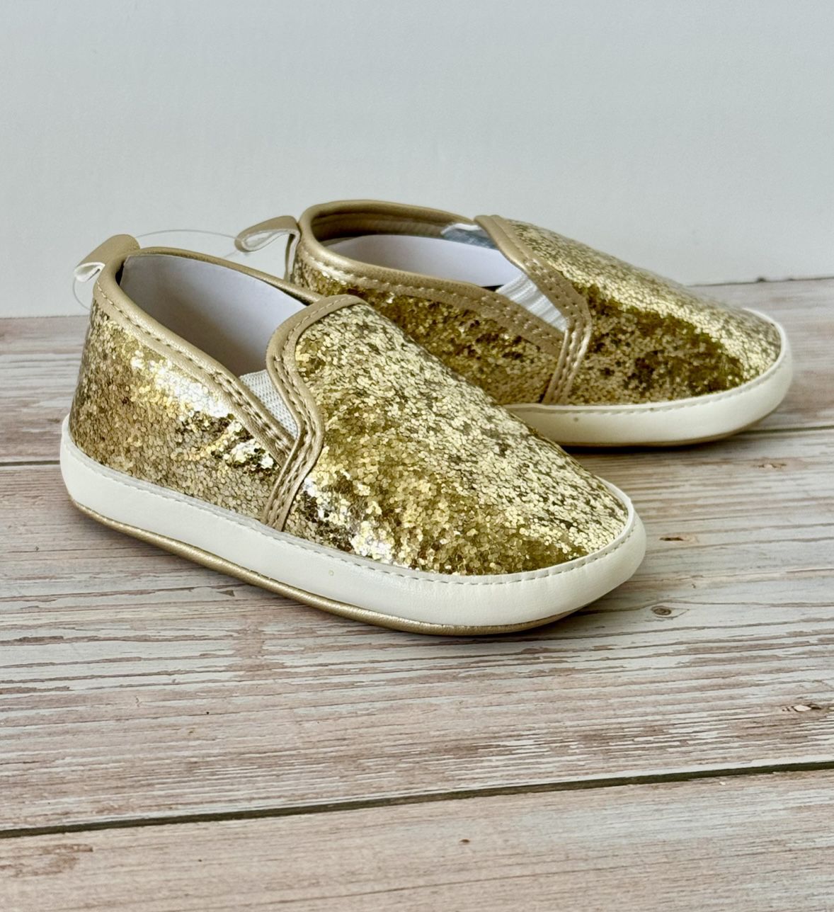 Gold Baby Shoes