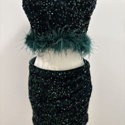 Sequin Two Piece Fit 