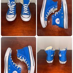 Size 6 Blue Converse Chuck Taylor All Star high tops #converse