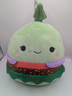 Squishmallows Green Burger 12" Hamburger Food Plush No Hang Tag