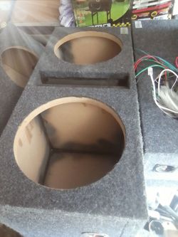 Asylum dual 12inc subwoofer box bran new