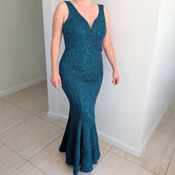 Emerald Green Formal Dress 