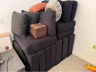 Lovesac Sactional - Basalt Brushed Weave