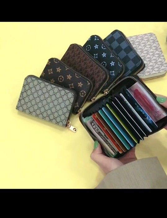 Fashion Brand Leather Credit Card Holder