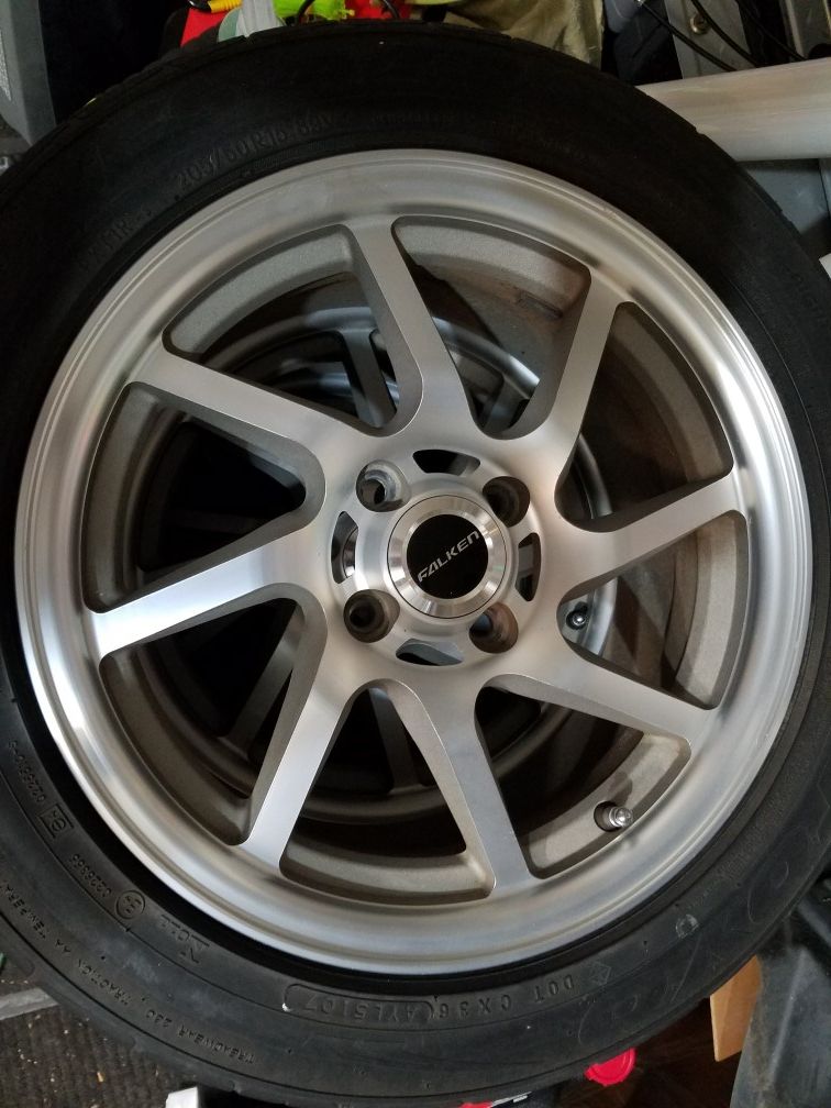 15x7 Falken Hanabi 4x100 wheels